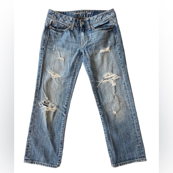 American Eagle Boy Fit Cropped Jean - Picture 1 of 8